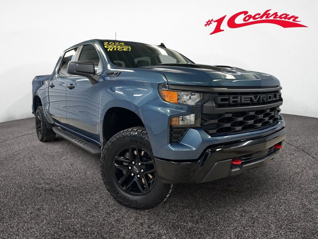 Certified 2024 Chevrolet Silverado 1500 Custom Trail Boss w/ LPO, Dark Essentials Package image 1