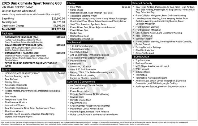 Used 2025 Buick Envista Sport Touring w/ Convenience I Package FWD image 26