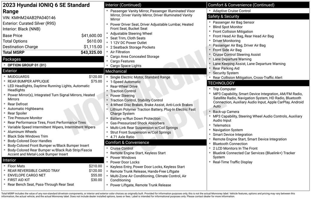 Certified 2023 Hyundai Ioniq 6 SEL RWD image 24