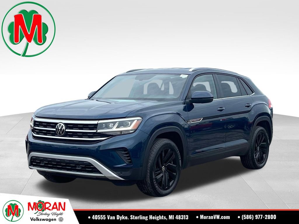 Certified 2023 Volkswagen Atlas Cross Sport SE w/ Black Wheel Package AWD/4WD image 1