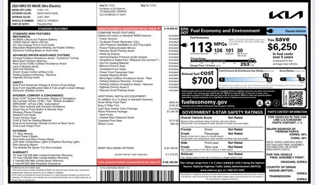 Used 2024 Kia Niro Wave w/ Wave Preserve Package FWD image 21