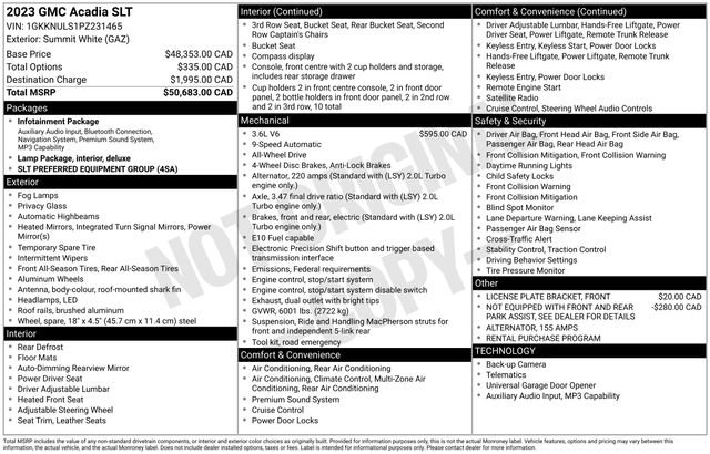 Certified 2023 GMC Acadia SLT AWD/4WD image 6