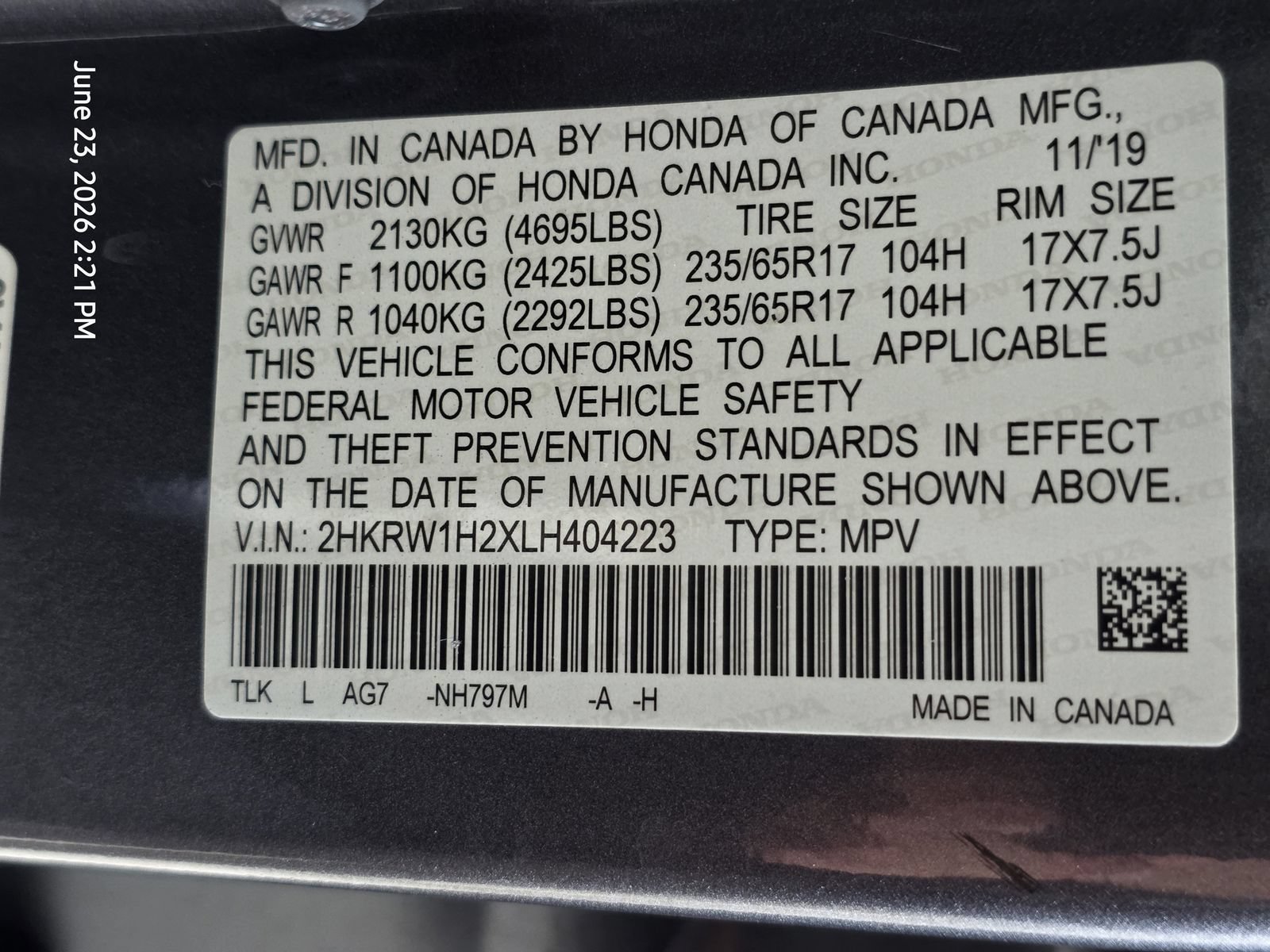 Used 2020 Honda CR-V LX image 31