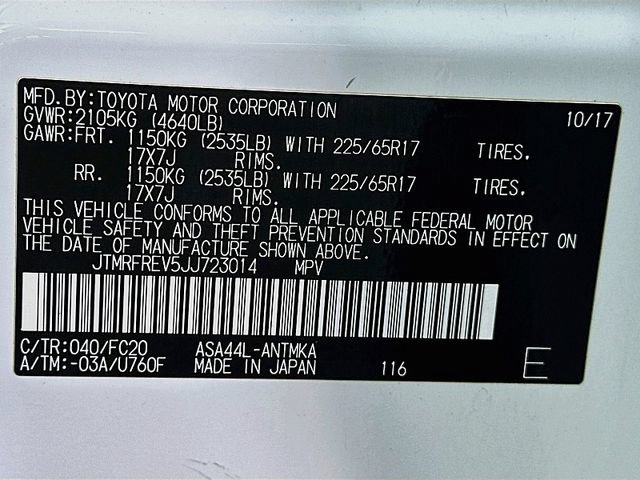 Used 2018 Toyota RAV4 XLE w/ Plus Extra Value Package AWD/4WD image 33
