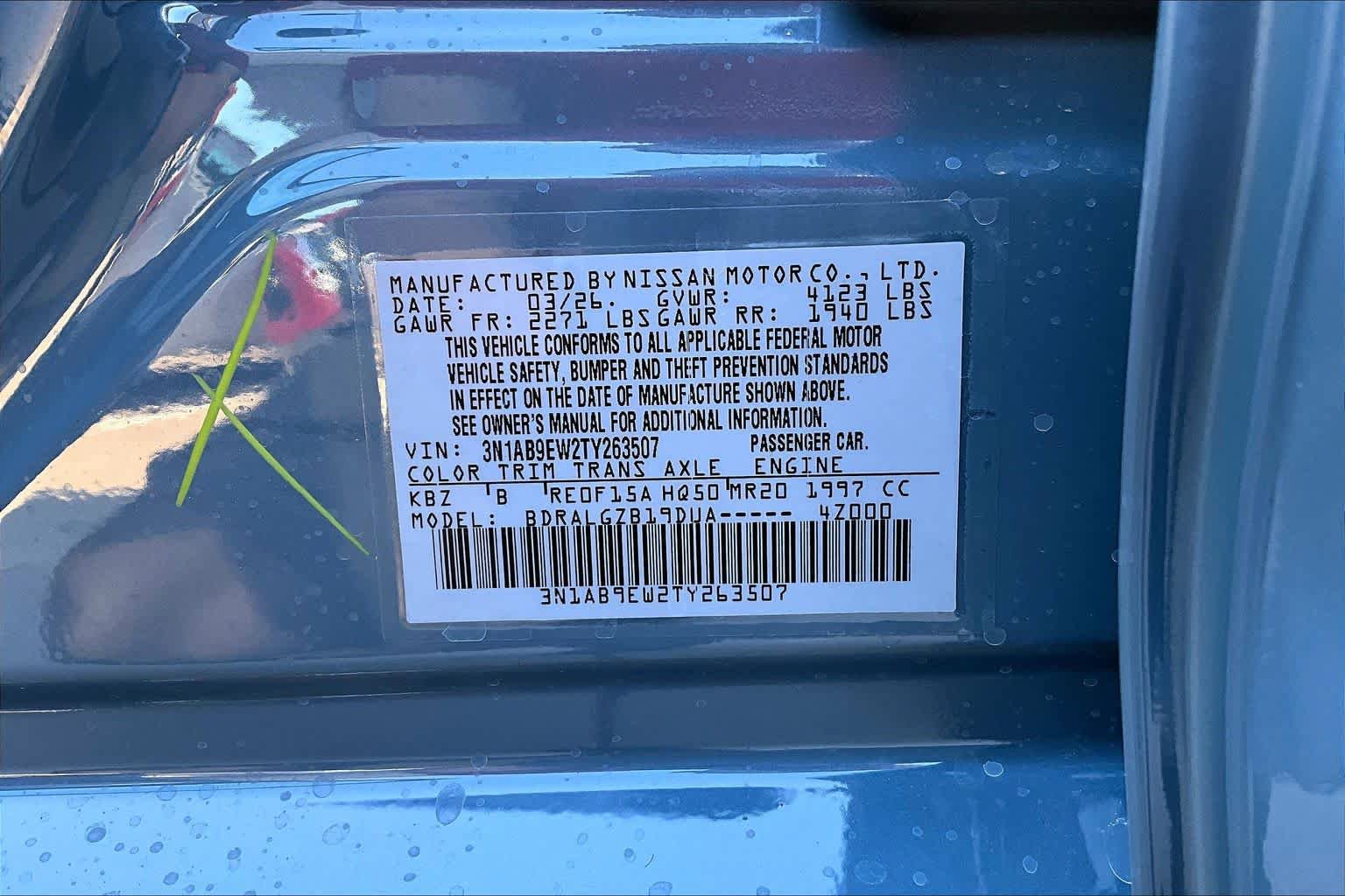 New 2026 Nissan Sentra SL FWD image 17