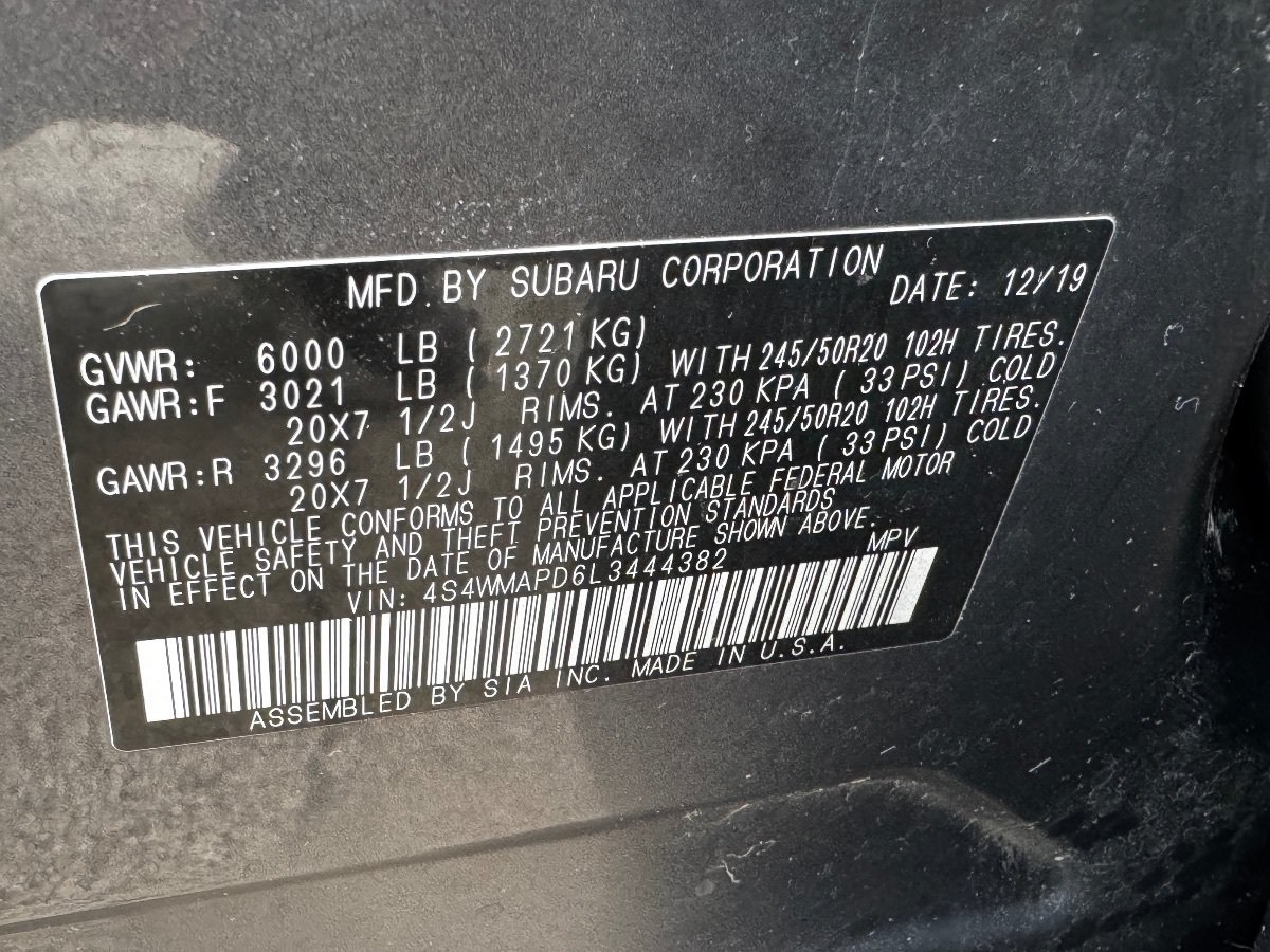 Used 2020 Subaru Ascent Limited w/ Technology Package AWD/4WD image 36