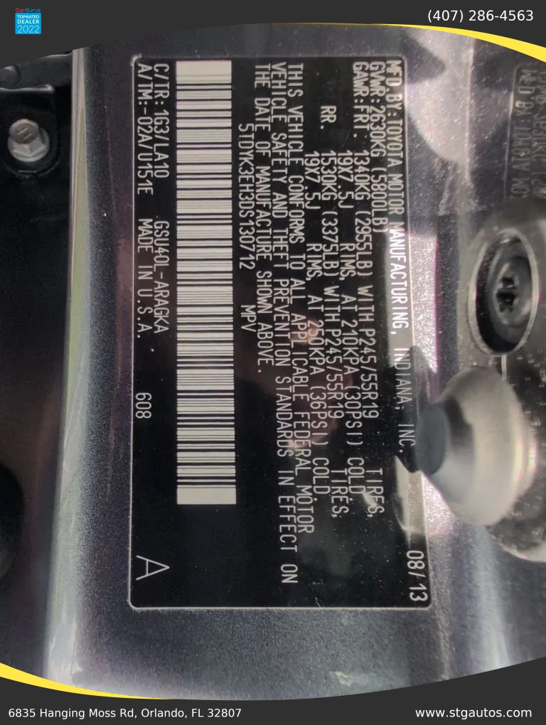 Used 2013 Toyota Highlander Limited FWD image 35