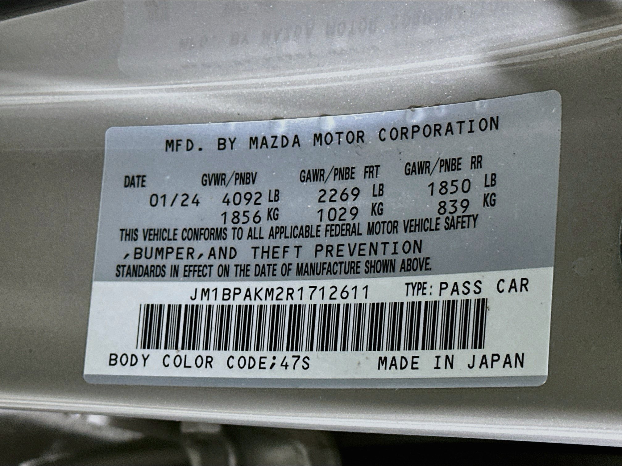 Used 2024 MAZDA MAZDA3 s FWD image 12