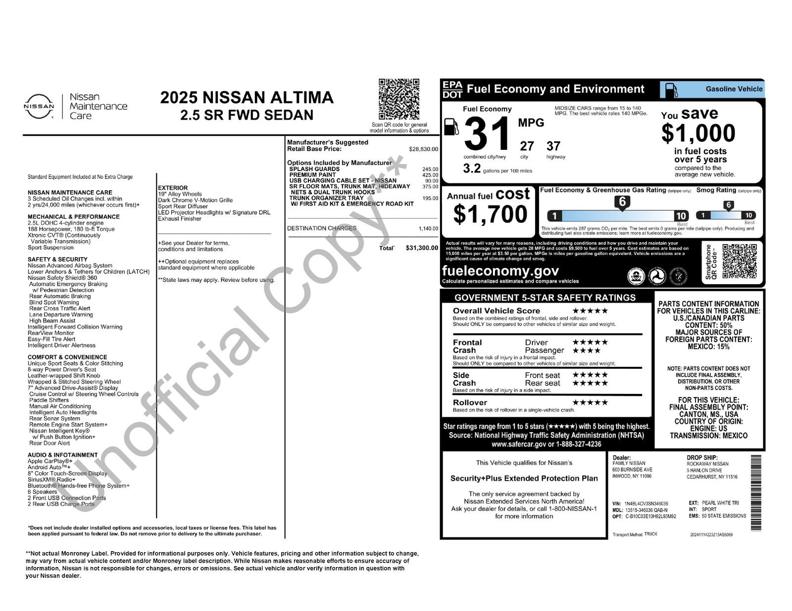 Used 2025 Nissan Altima 2.5 SR FWD image 11