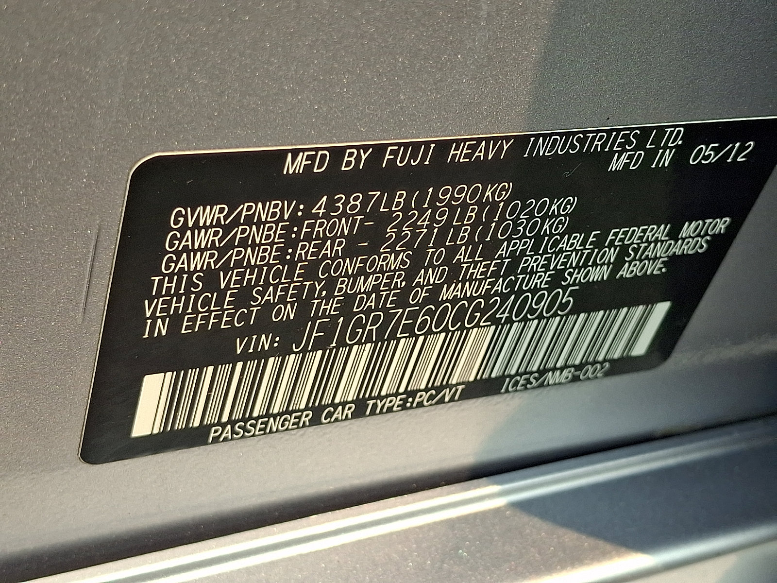 Used 2012 Subaru Impreza WRX Hatchback AWD/4WD image 29