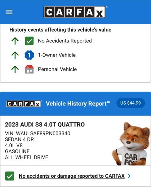 Used 2023 Audi S8 w/ S8 Executive Package image 4