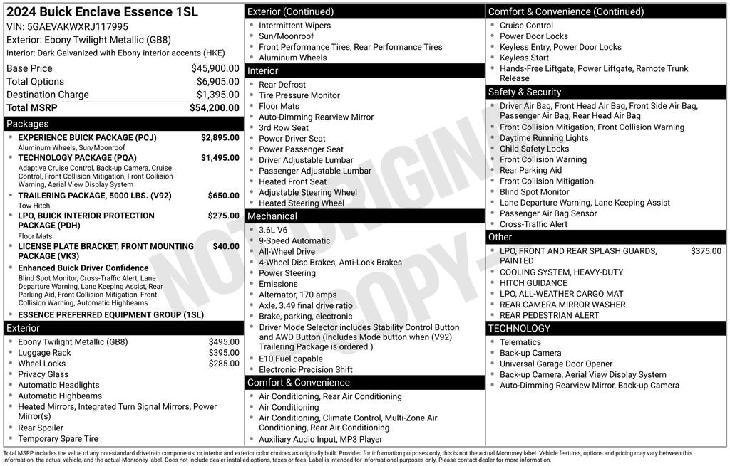 Used 2024 Buick Enclave Essence w/ Experience Buick Package image 5