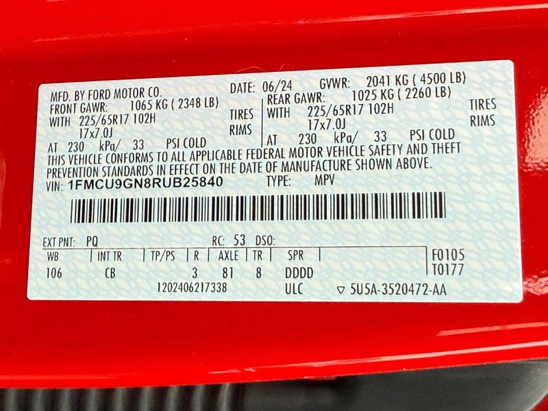 Used 2024 Ford Escape Active image 25