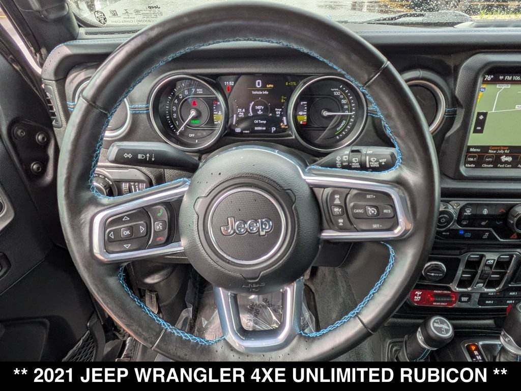 Used 2021 Jeep Wrangler Unlimited Rubicon 4xe w/ Steel Bumper Group AWD/4WD image 21
