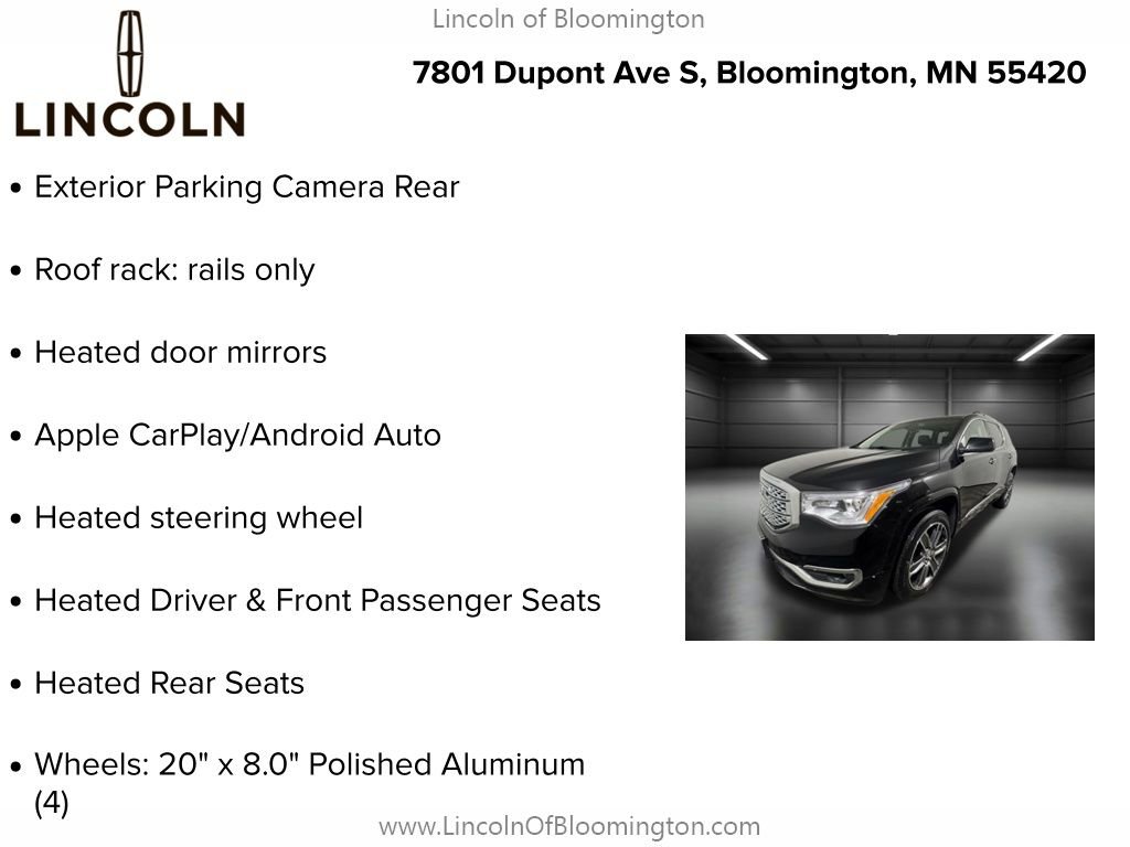 Used 2019 GMC Acadia Denali w/ Technology Package image 9