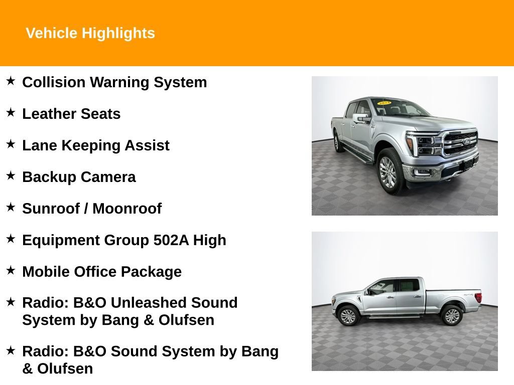 Used 2024 Ford F150 Lariat w/ Equipment Group 502A High AWD/4WD image 2
