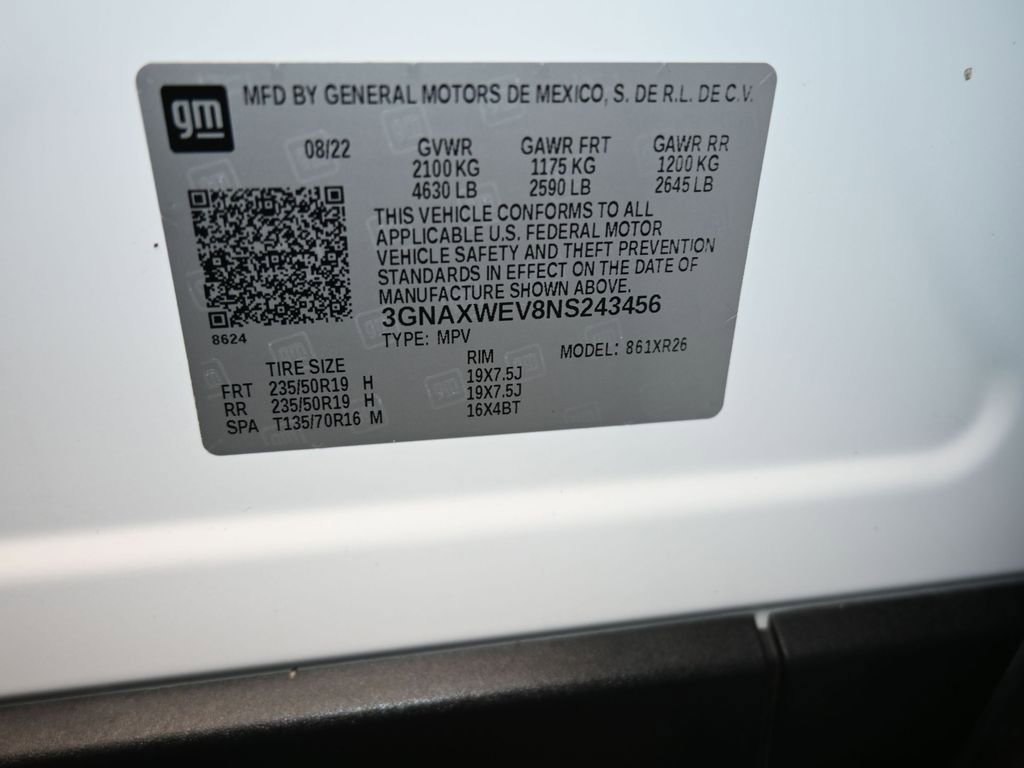 Used 2022 Chevrolet Equinox RS w/ Infotainment Package image 18