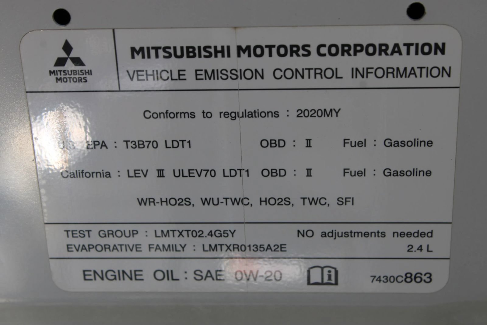 Used 2020 Mitsubishi Outlander SEL FWD image 44