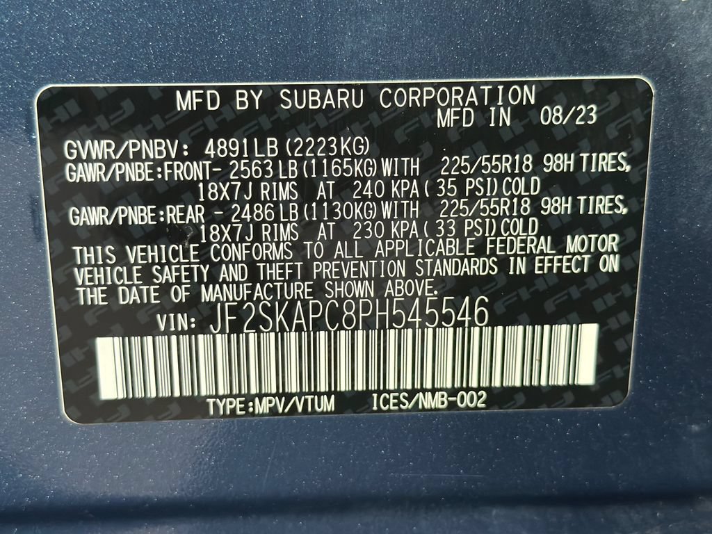 Certified 2023 Subaru Forester Limited AWD/4WD image 55