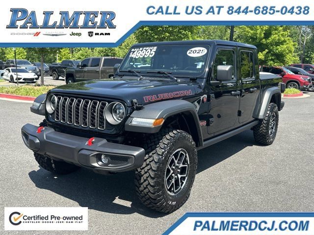 Certified 2025 Jeep Gladiator Rubicon w/ Safety Group AWD/4WD image 1