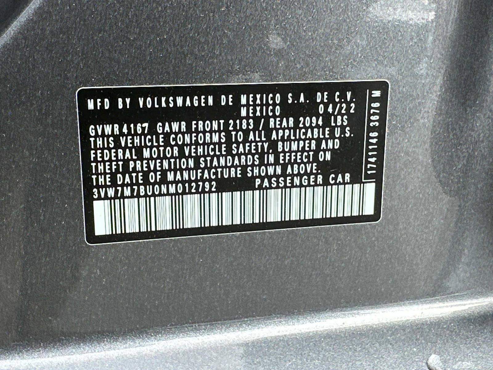 Used 2022 Volkswagen Jetta SE w/ Panoramic Sunroof Package image 29