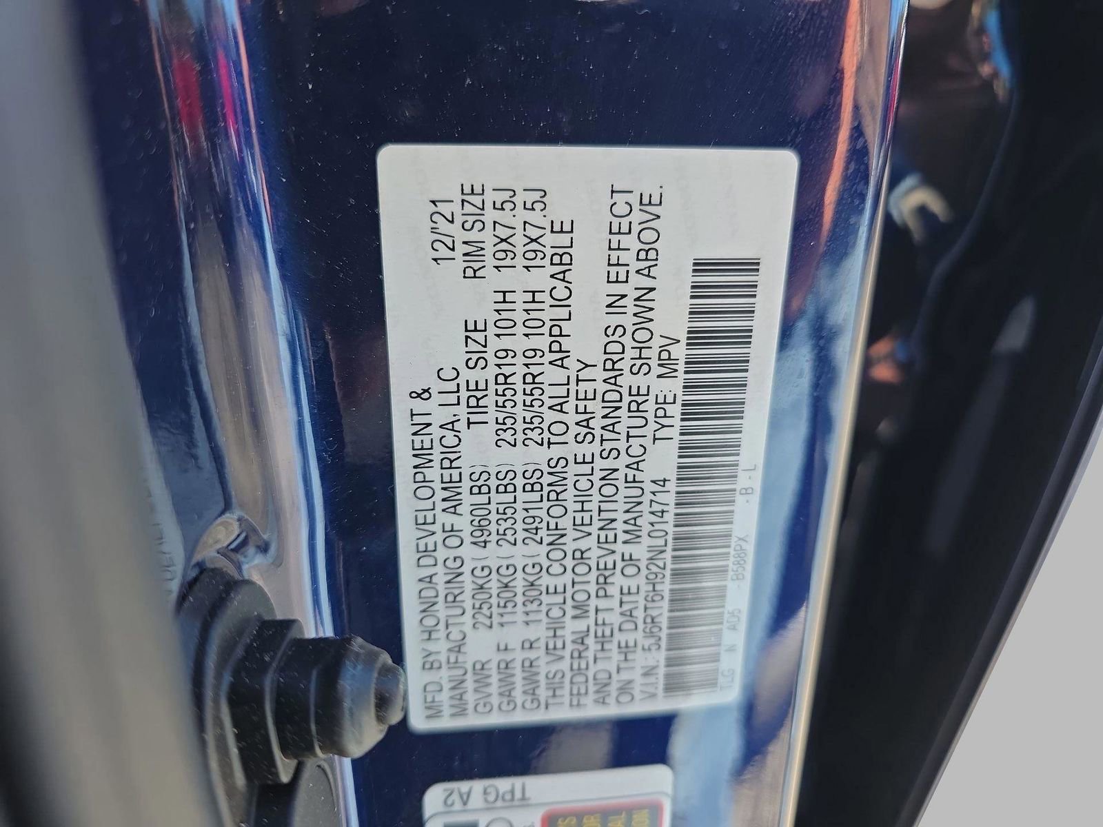 Used 2022 Honda CR-V Touring image 44