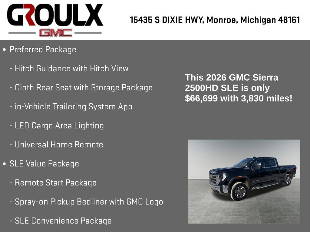 Used 2026 GMC Sierra 2500 SLE w/ SLE Value Package; image 29