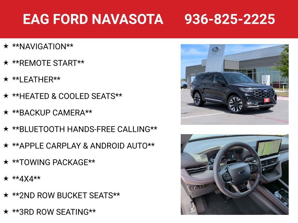 New 2026 Ford Explorer Platinum w/ LUX Leather Package image 4