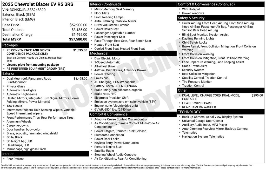New 2025 Chevrolet Blazer EV RS image 26