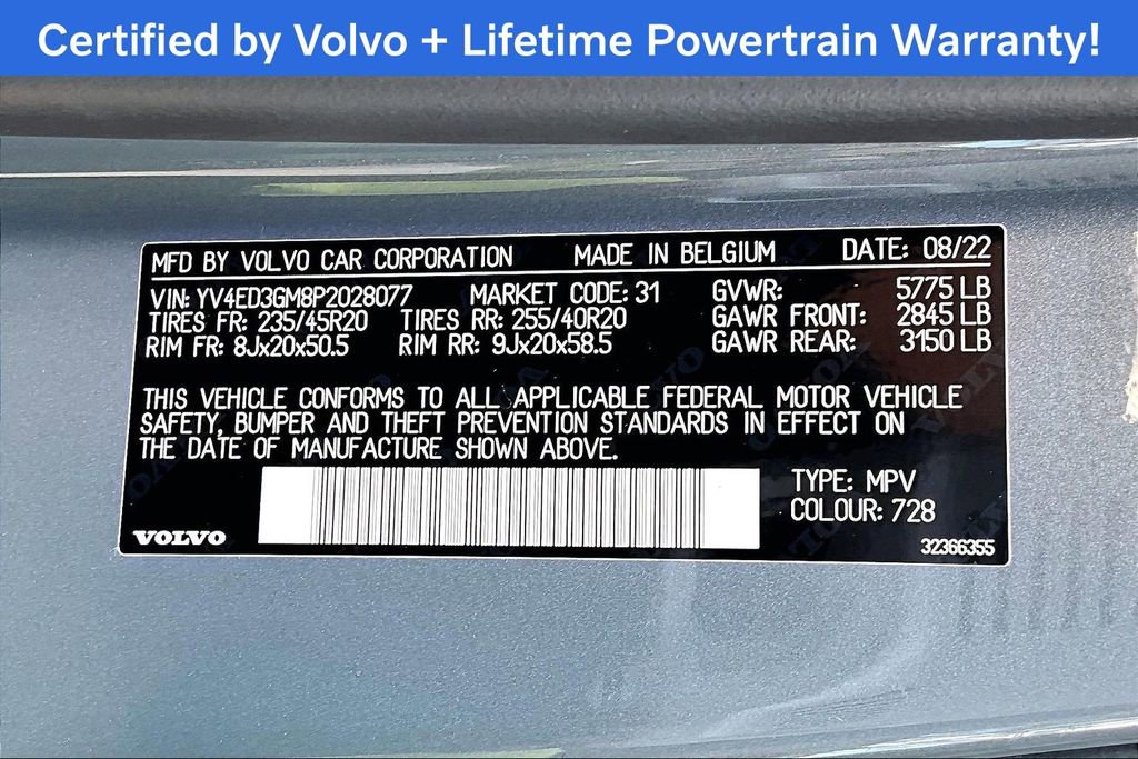 Certified 2023 Volvo C40 P8 Recharge Ultimate AWD/4WD image 47