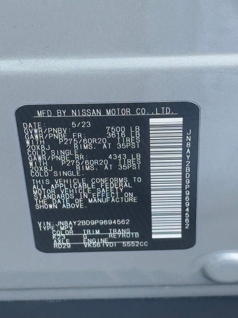 Used 2023 Nissan Armada SL w/ Cargo Package image 43