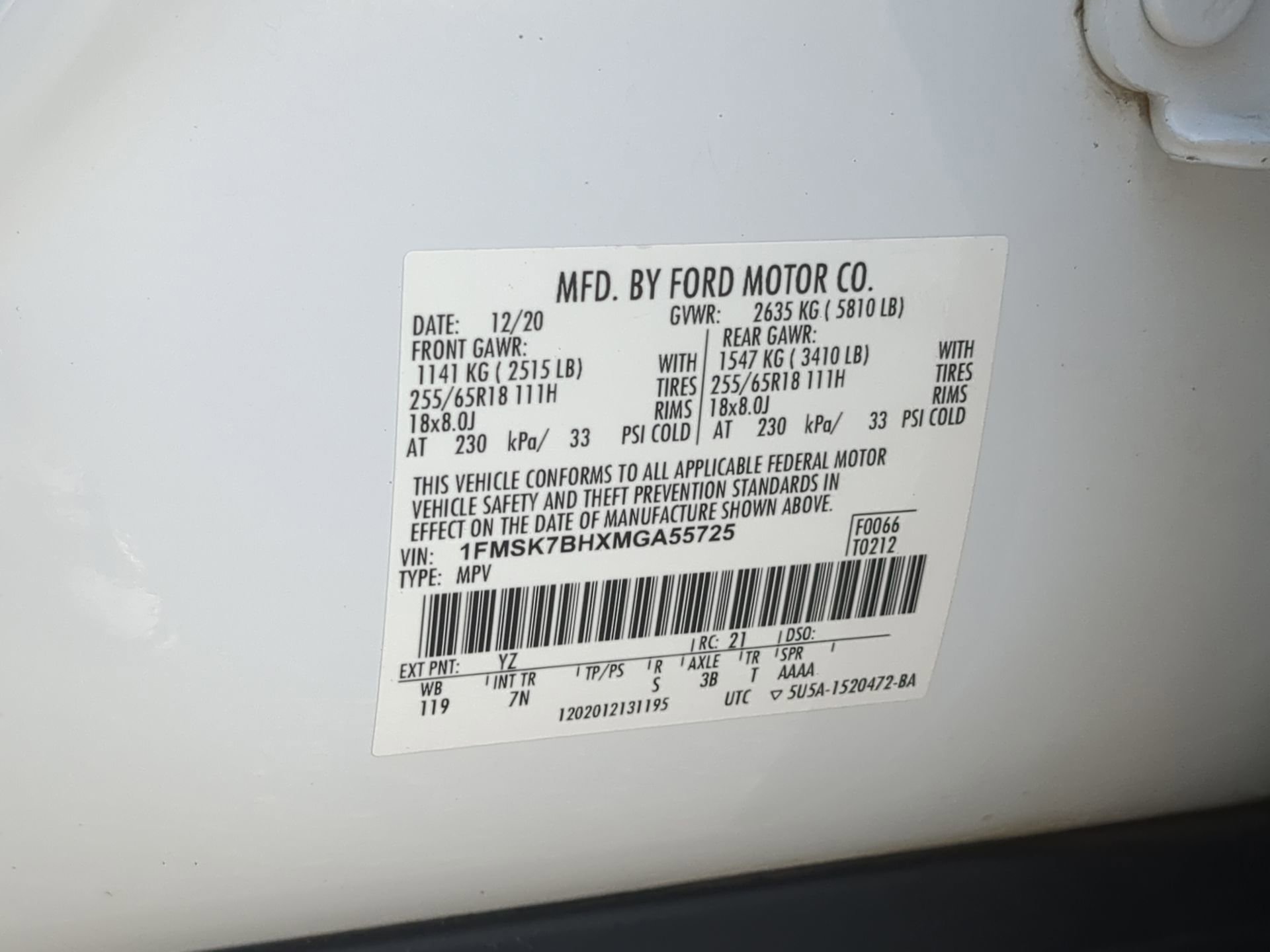 Certified 2021 Ford Explorer 2WD image 70