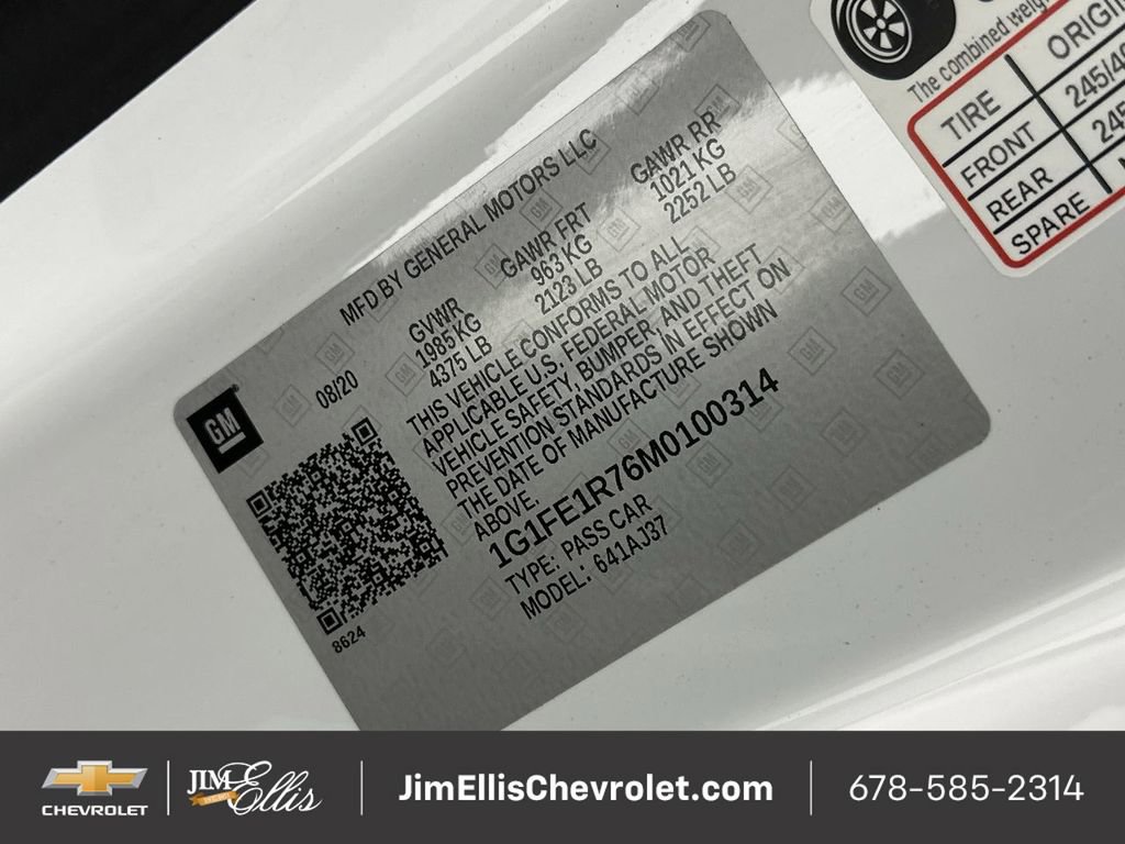 Certified 2021 Chevrolet Camaro LT image 31