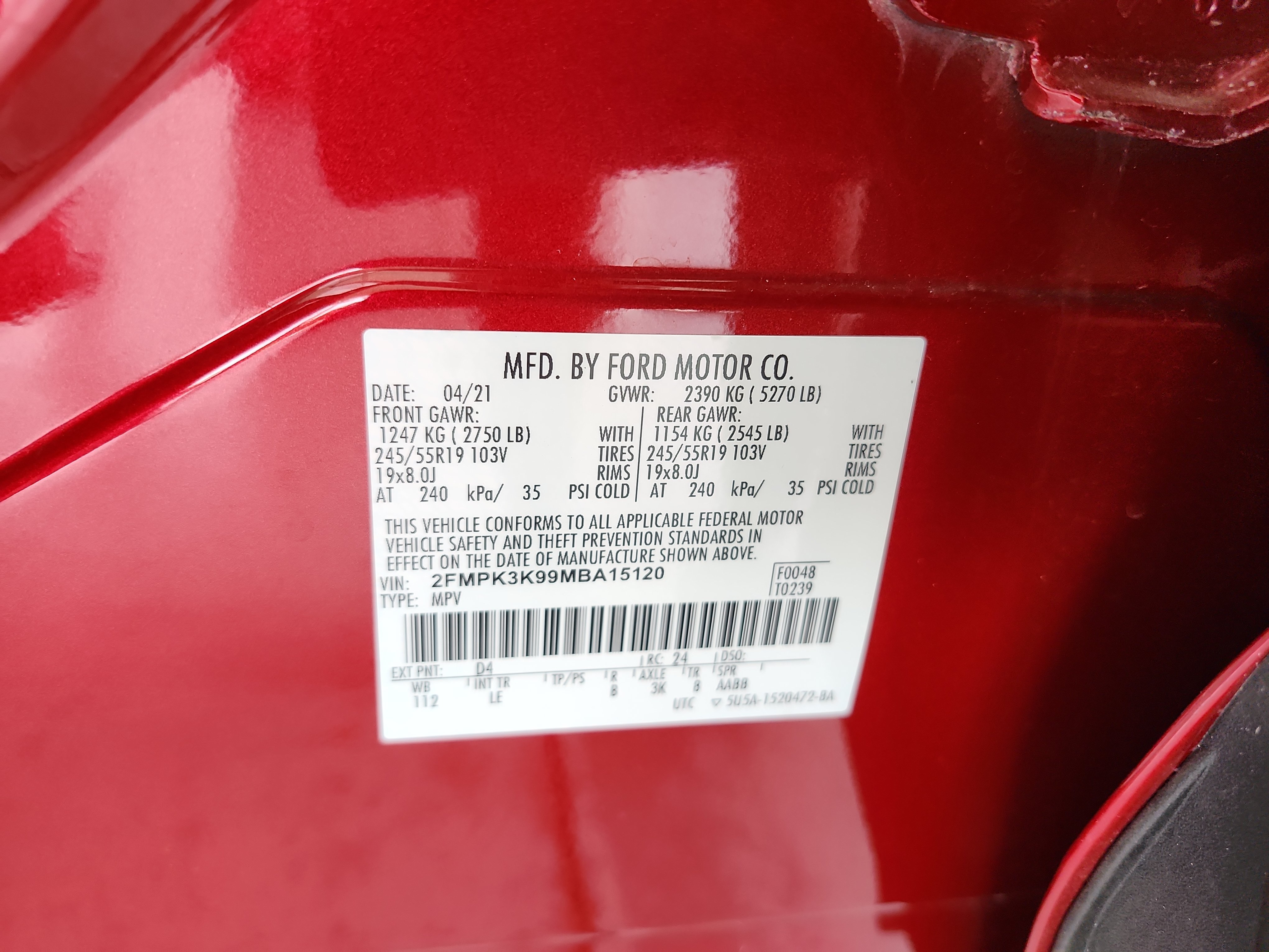 Used 2021 Ford Edge Titanium FWD image 22