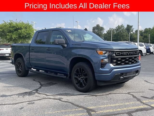 Used 2024 Chevrolet Silverado 1500 Custom w/ Turbomax Blackout Package AWD/4WD image 7