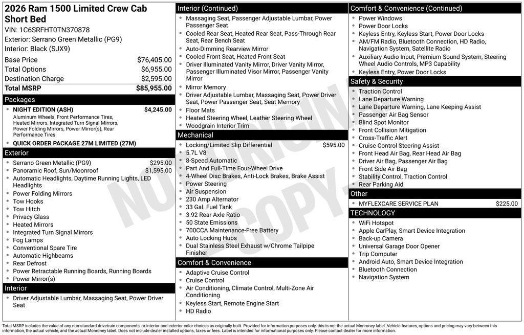 New 2026 RAM 1500 Limited w/ Night Edition AWD/4WD image 7