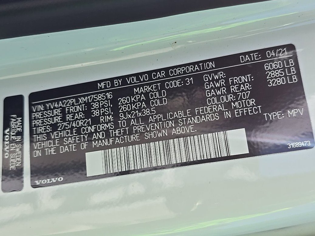 Used 2021 Volvo XC90 T6 Inscription image 14