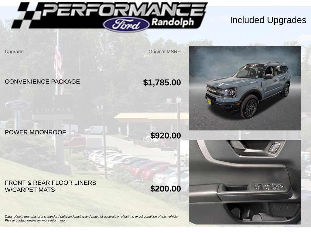 Certified 2023 Ford Bronco Sport Big Bend w/ Convenience Package AWD/4WD image 7