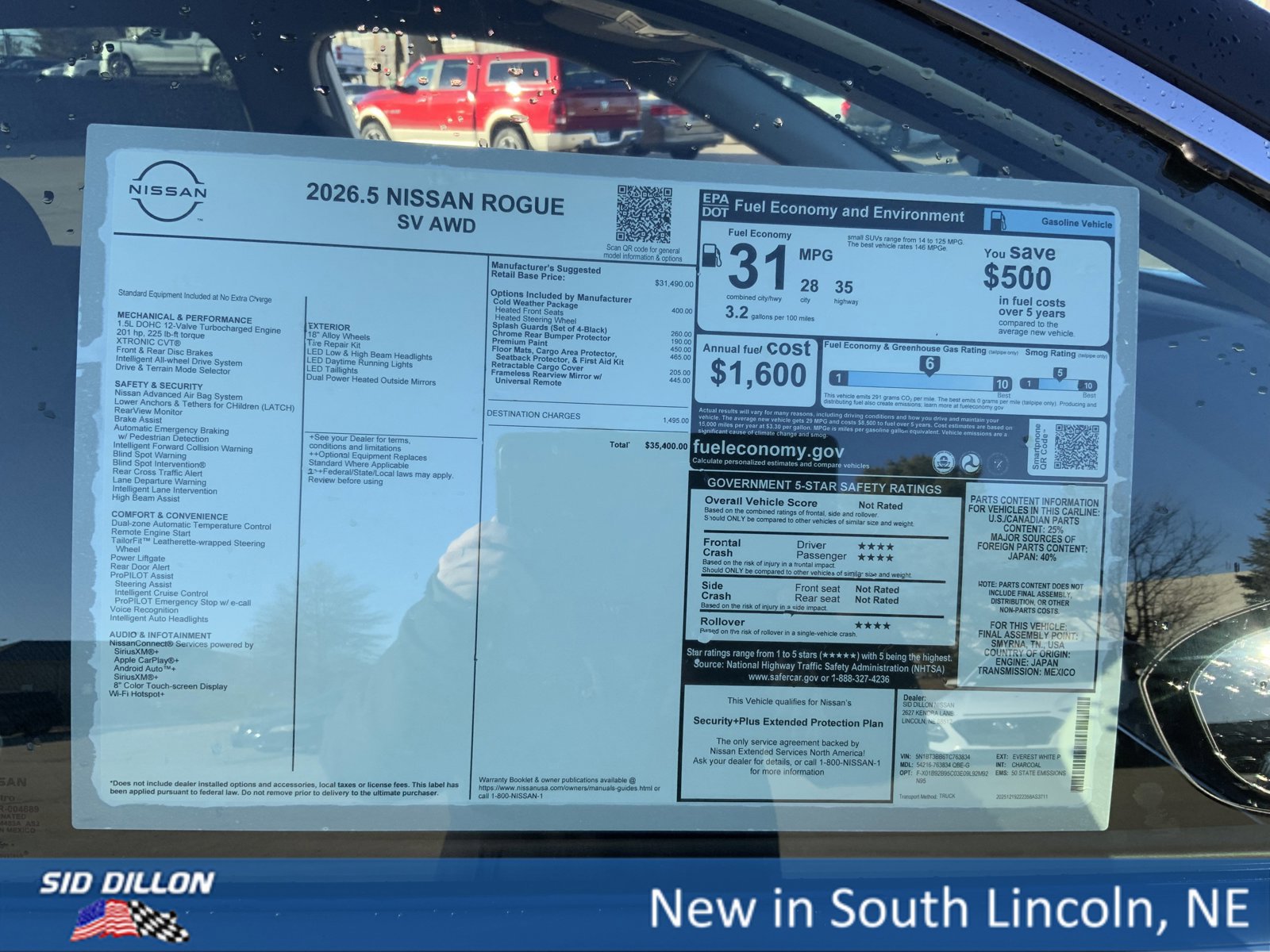 New 2026 Nissan Rogue SV w/ Cold Weather Package image 13