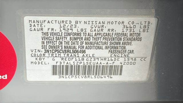 Certified 2024 Nissan Kicks SV image 30