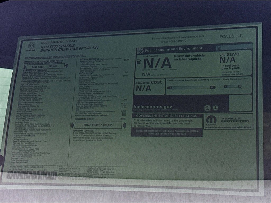 New 2026 RAM 5500 Big Horn 60CA Dually image 21