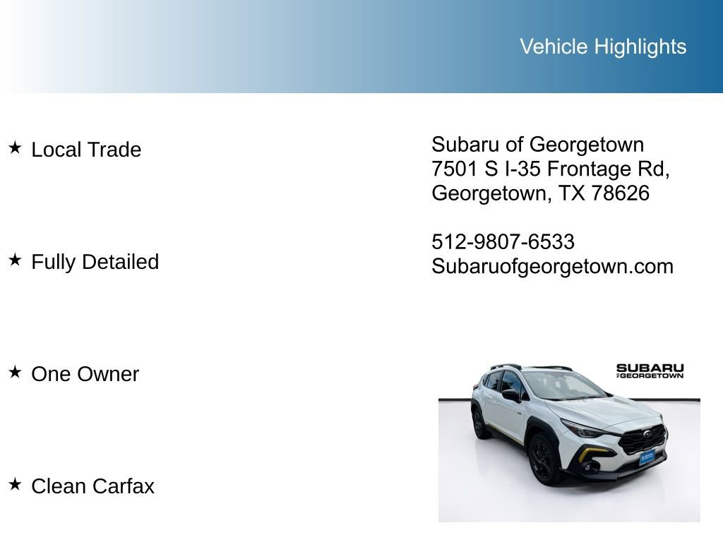 Used 2025 Subaru Crosstrek 2.5i Sport w/ Popular Package #4A image 10