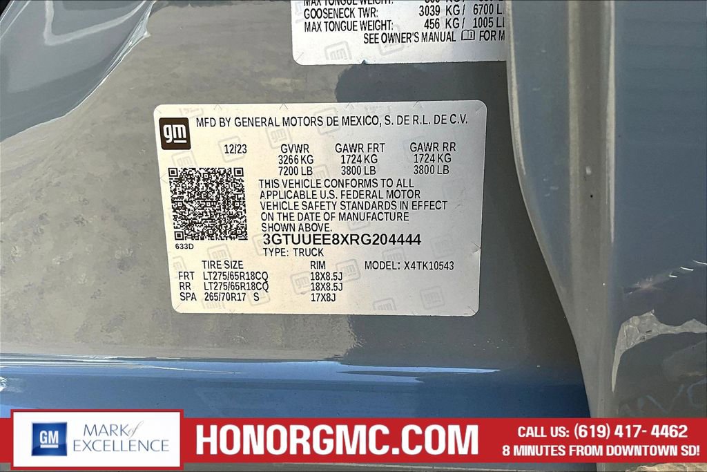 Used 2024 GMC Sierra 1500 AT4 w/ Technology Package image 19