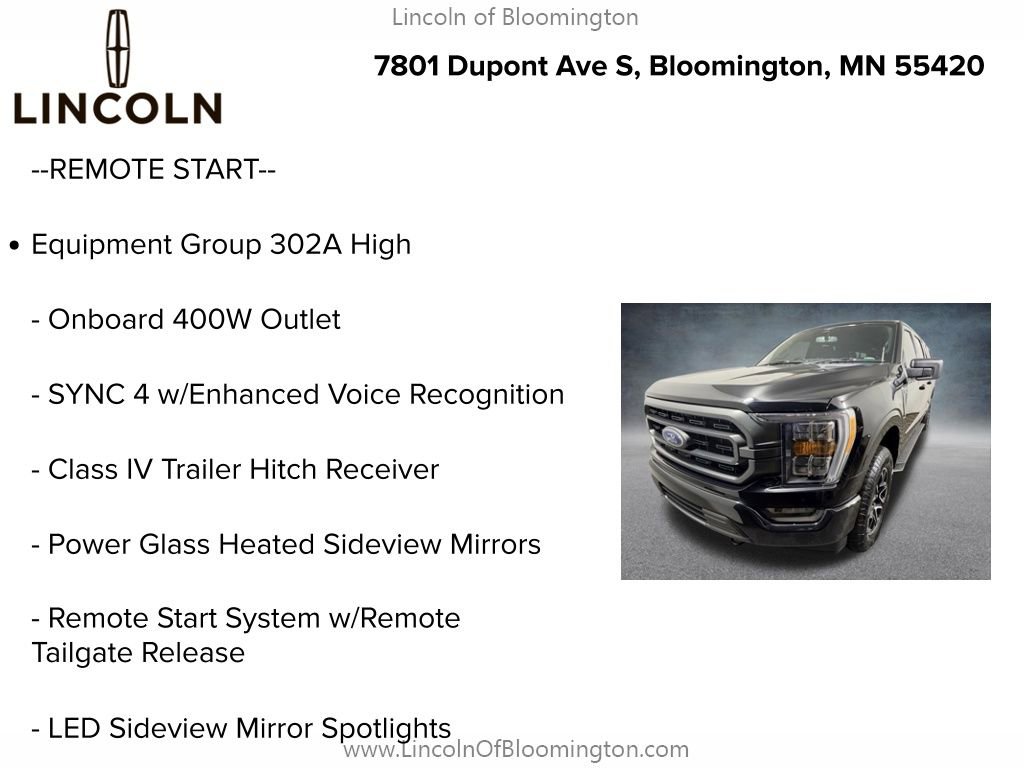 Used 2023 Ford F150 XLT w/ Equipment Group 302A High AWD/4WD image 5