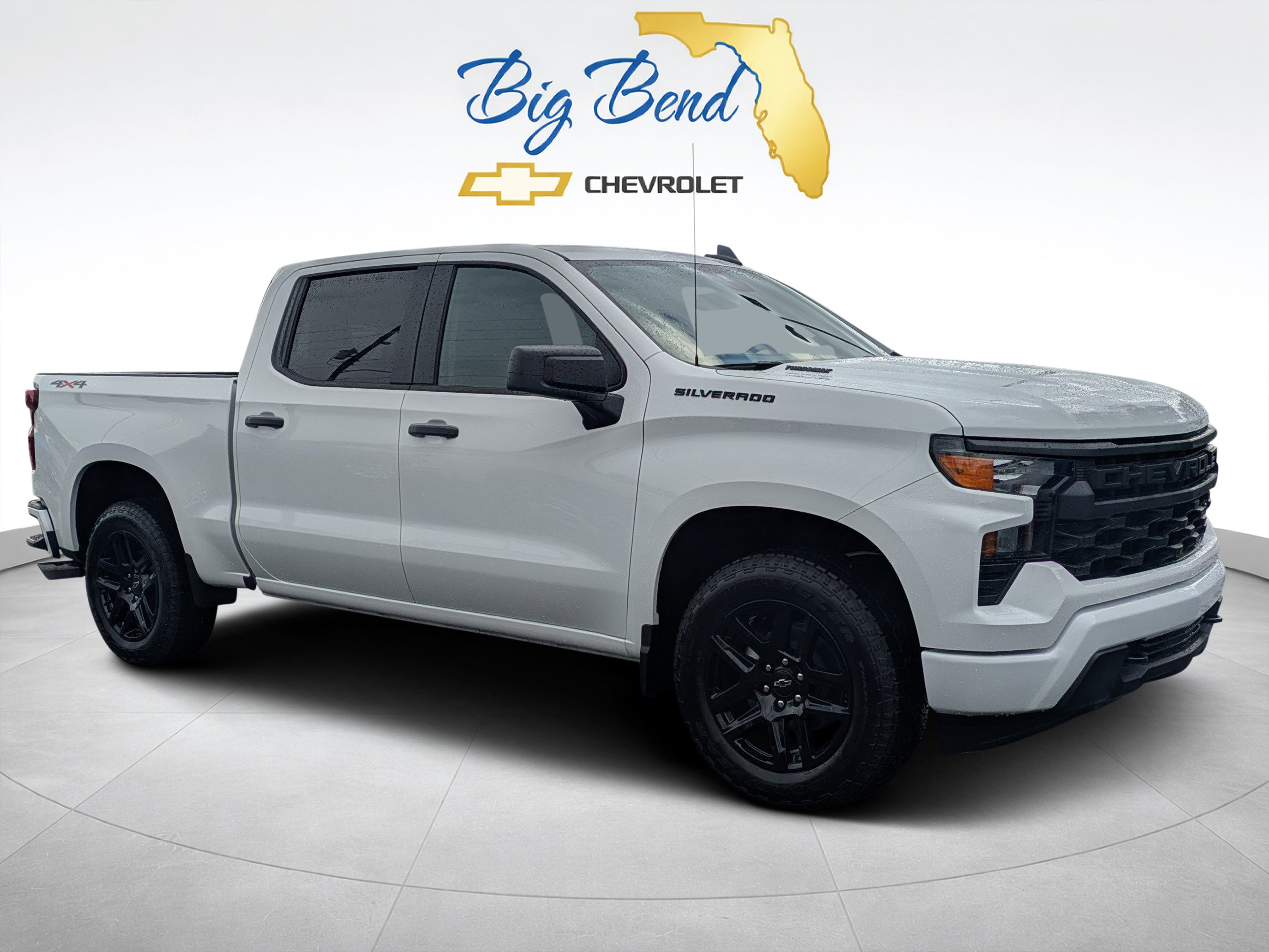 New 2026 Chevrolet Silverado 1500 Custom w/ Turbomax Blackout Package AWD/4WD image 1