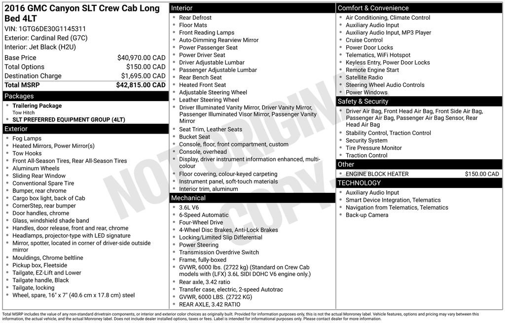 Used 2016 GMC Canyon SLT image 4