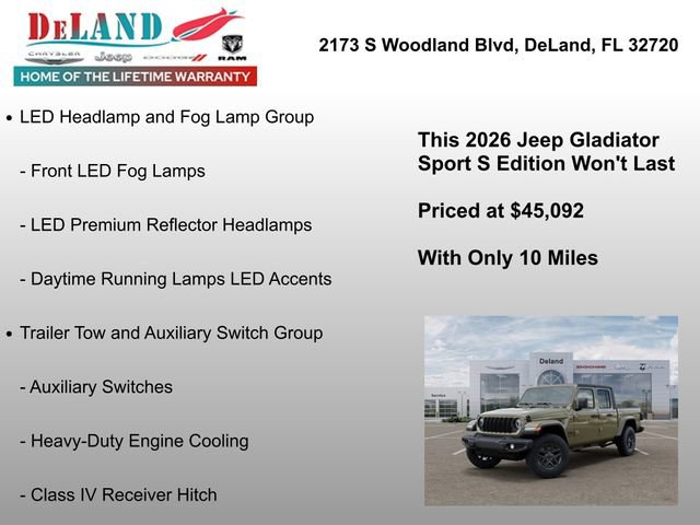 New 2026 Jeep Gladiator Sport AWD/4WD image 18