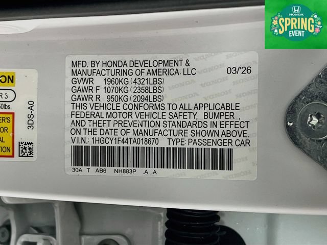 New 2026 Honda Accord SE image 32