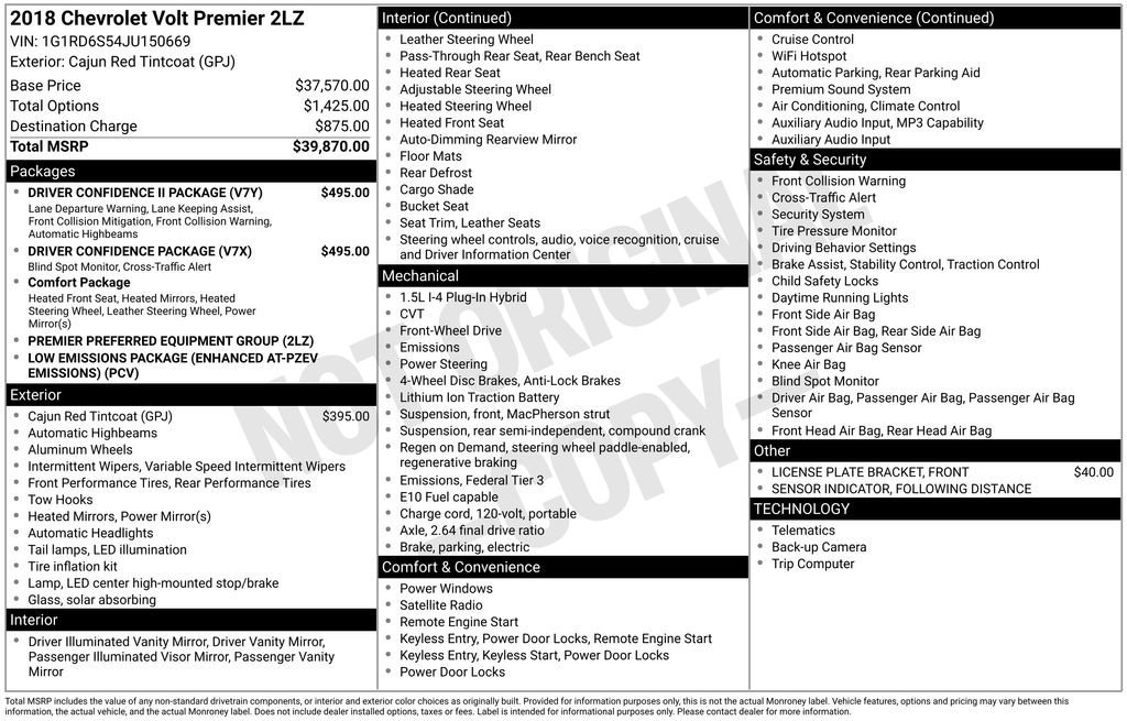 Used 2018 Chevrolet Volt Premier w/ Driver Confidence Package FWD video 2