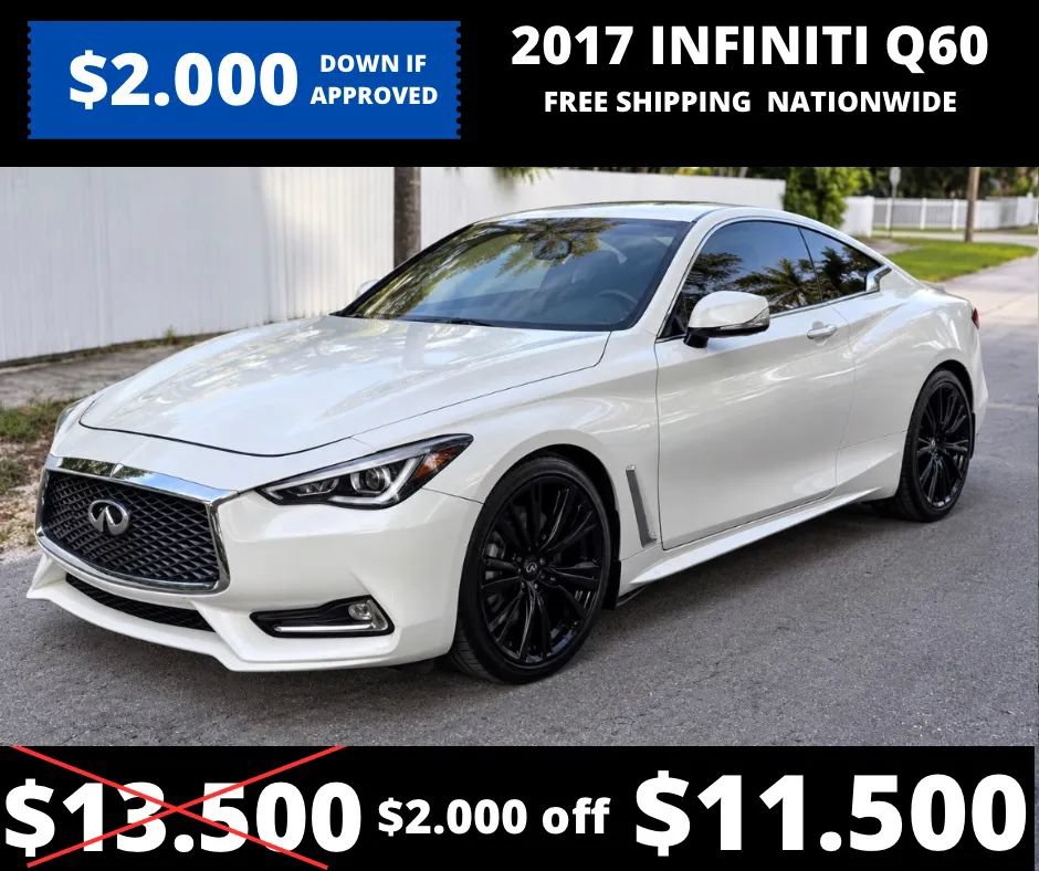 Used 2017 INFINITI Q60 3.0t w/ Cargo Package